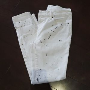 Lou&Grey white paint splattered jeans
